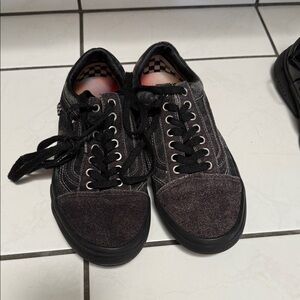 Vans Black and Gray Men's Sneakers